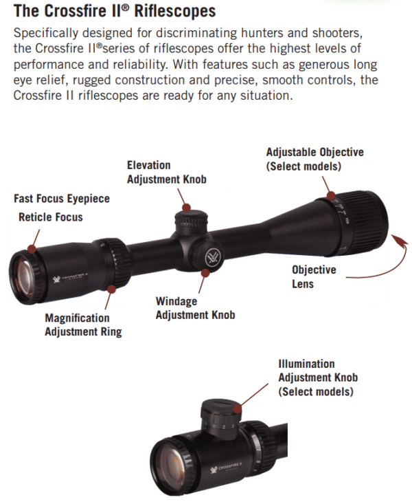 CF2-31003 Vortex Optics CROSSFIRE II 2-7X32 Rifle Scope with Dead-Hold BDC Reticle (MOA) 5