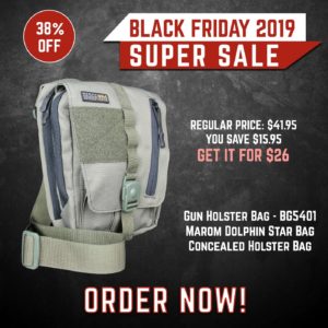 Black Friday 2019 YRSinc - Gun Holster Bag - BG5401 Marom Dolphin Star Bag Concealed Holster Bag(YRS) 3