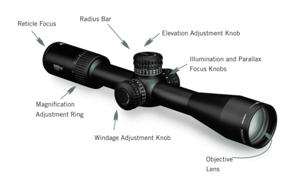 PST-3158 Vortex Optics Viper PST Gen II 3-15x44 FFP EBR-2C MRAD 7