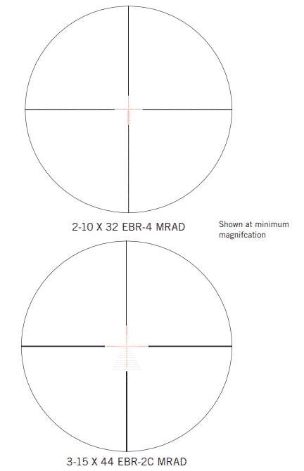PST-3158 Vortex Optics Viper PST Gen II 3-15x44 FFP EBR-2C MRAD 6