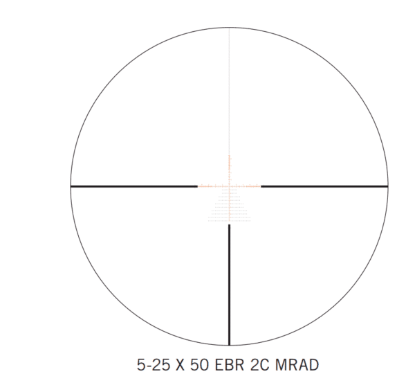 Vortex Optics PST-5258 Gen II 5-25x50 FFP Riflescope EBR-2C MRAD Reticle | 30mm Tube | Tactical Turrets 9