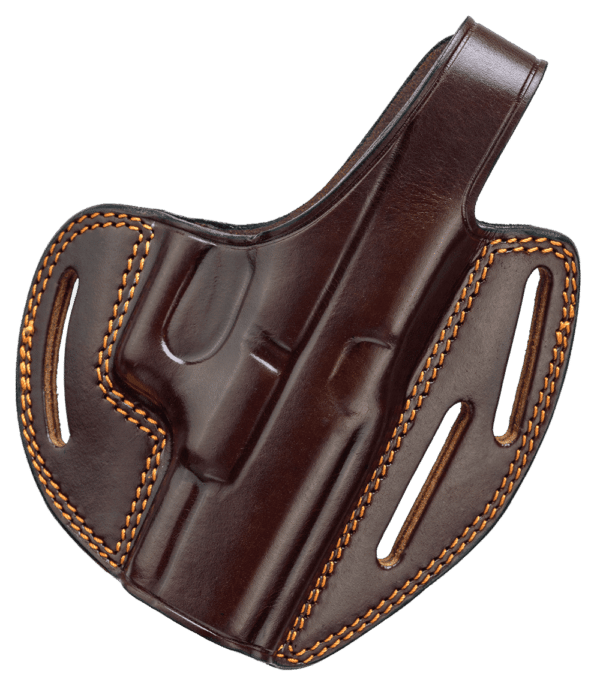 KIRO "TB Casual" Gen 2 Two Slot Belt Slide with Thumb Break Leather Holster 4