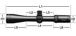 VHS-4310 Vortex Optics VIPER® HST™ 6-24x50 Riflescope with VMR-1 Reticle (MRAD) 4