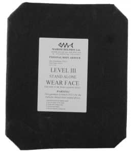 Ceramic Plate Protection Level IV (4) Stand alone