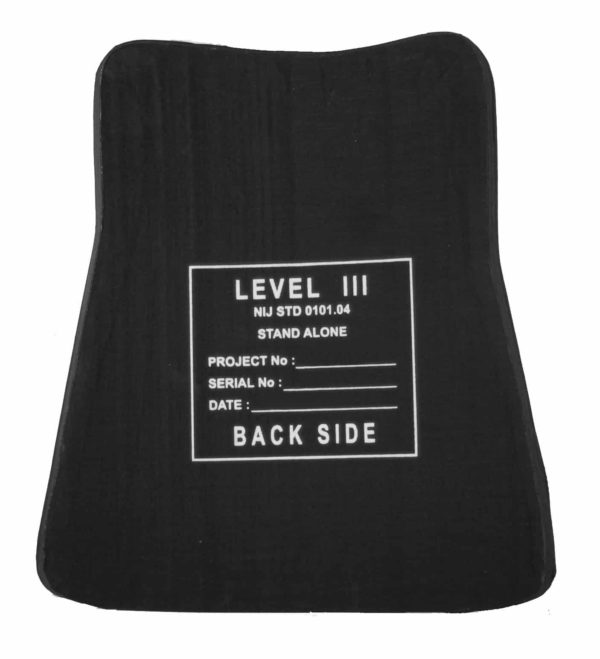 Rabintex Full Face Plates - SAPI MUlTI HIT Front and Back Curved Plates for Bullet Proof Vest - Level III (3) Protection 2