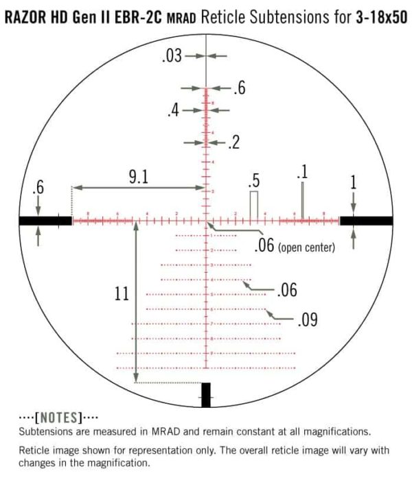 RZR-31802 - Razor HD Gen II 3-18x50 Vortex Optics Long Range Optic 4