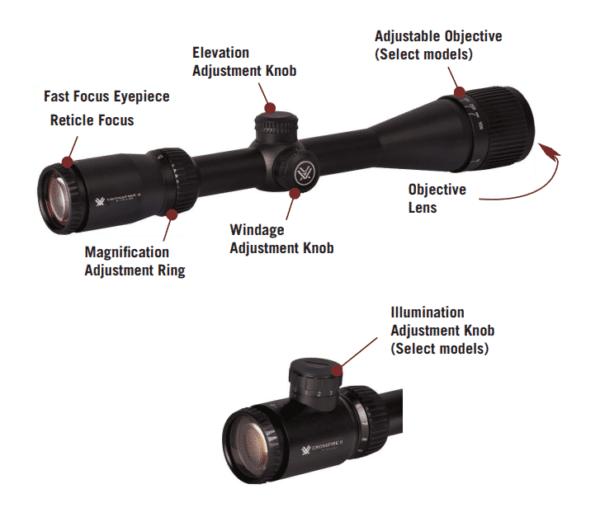 CF2-31007 Vortex Optics Crossfire II 3-9x40 Riflescope with Dead-Hold BDC Reticle (MOA) 4