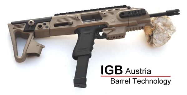Gen 3 & 4 Glock 10" Barrels IGB Austria Match Grade Polygonal Profile 10" Threaded Barrel For 9mm & .357sig Calibers 3