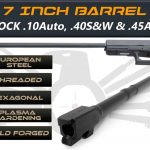 Gen 3 & 4 Glock 7.5" Barrels IGB Austria Match Grade Hexagonal Profile 7.5" Threaded Barrel For .10auto, .40s&w And .45acp Calibers 1 7_inch_hexa_1-1