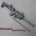 Gen 3 & 4 Glock 16" Long Barrel - IGB Austria Match Grade Polygonal 16" Threaded Barrel For 9x19 & .357 Sig Caliber 10 kidon-16inch-shroud_barrel_1