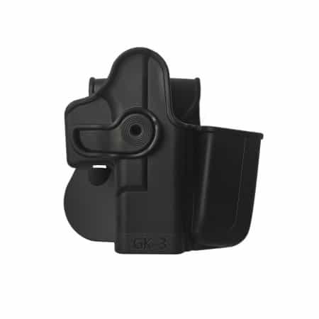 IMI-Z1023 - Polymer Retention Holster with Integrated Magazine Pouch for Glock 17/19/22/23/28/31/32/36 Gen 4 Compatible 1