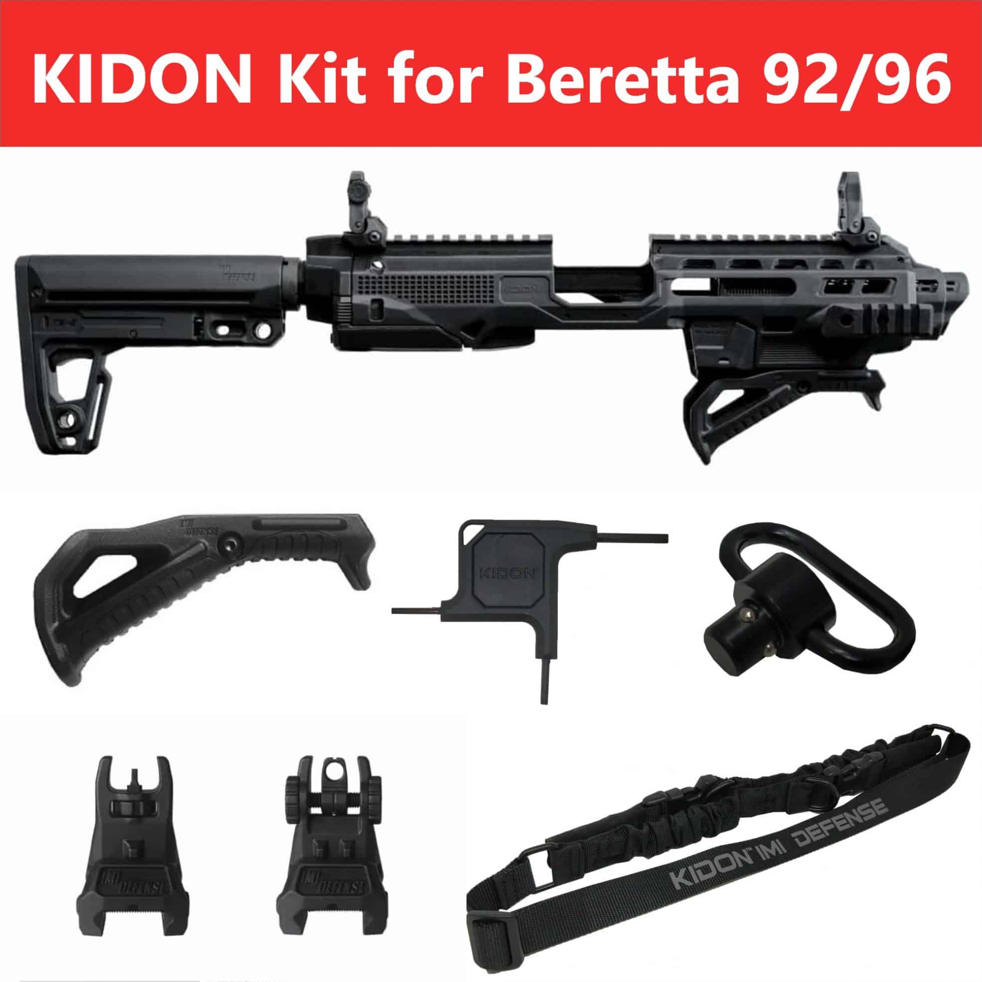 IMI Defense KIDON Innovative Pistol to Carbine Beretta 92-A1, M9-A1 - YRSInc