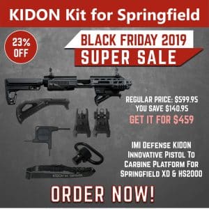 Black Friday 2019 YRSinc - IMI Defense KIDON Innovative Pistol to Carbine Platform for Springfield XD & HS2000(YRS) 3