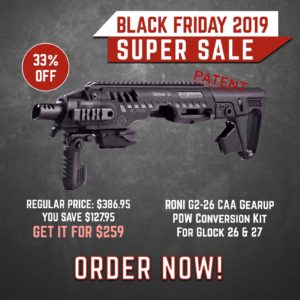 Black Friday 2019 YRSinc - RONI G2-26 CAA Gearup PDW Conversion Kit For Glock 26 & 27 (YRS) 3