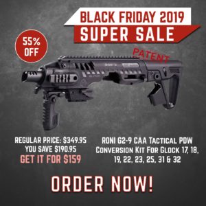 Black Friday 2019 YRSinc -RONI G2-9 CAA Tactical PDW Conversion Kit For Glock 17, 18, 19, 22, 23, 25, 31 & 32 (YRS) 3