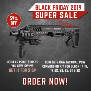 Black Friday 2019 YRSinc - RONI G2-9 CAA Tactical PDW Conversion Kit for Glock 17, 18, 19, 22, 23, 25, 31 & 32 (YRS) 3