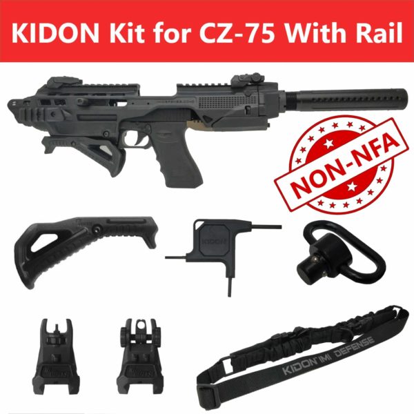 KIDON NON-NFA for CZ 75 With Rails, 2075 Rami (IMI Defense) 1