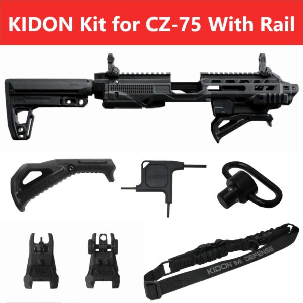 IMI Defense KIDON Universal Pistol Conversion Kit for CZ 75 with Rails and 2075 Rami 1