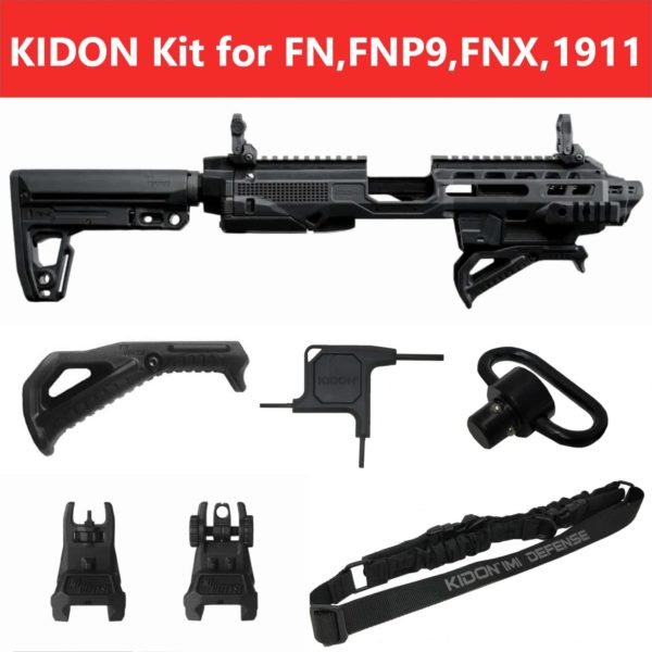IMI Defense KIDON Innovative Pistol to Carbine Platform for FN,FNP9,FNX,1911 Wide Tail 1