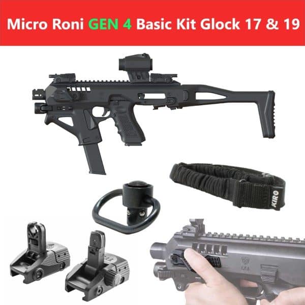 Micro Roni Gen 4 Basic Kit CAA Industries PDW Converter for Glock 17, 19 23, 23, 31 & 32 1