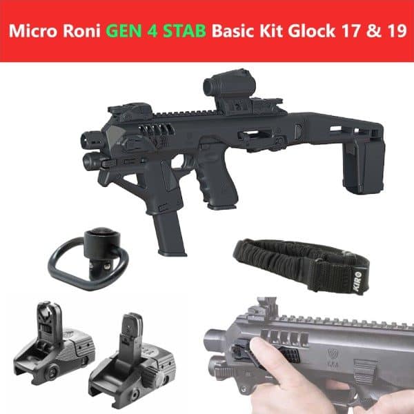 Micro Roni X Stab Gen 4 Basic Kit CAA Industries PDW Converter with Extended Stabilizer Stock (MIC-ROBAS4ST) 1