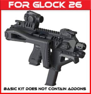 Micro Roni Gen 4 X CAA Industries PDW Converter For Glock 26 / 27 Gen 3,4,5