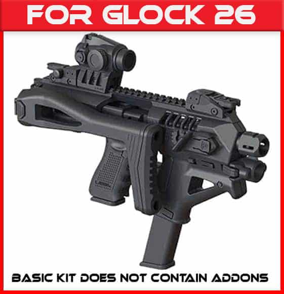 Micro Roni Gen 4 X CAA Industries PDW Converter For Glock 26 / 27 Gen 3,4,5 1