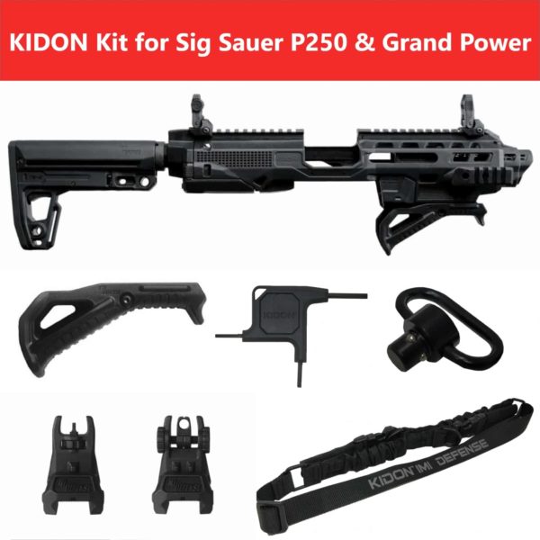 KIDON IMI Defense Innovative Pistol to Carbine Platform for Sig Sauer P250,P320 and Grand Power 1