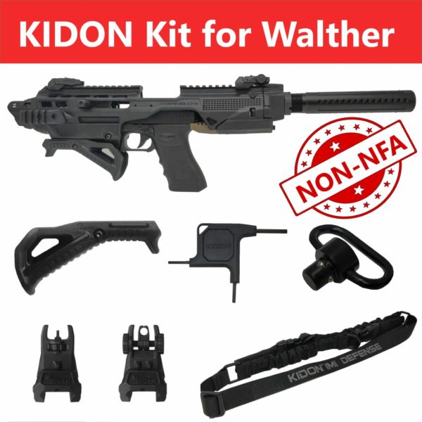 KIDON NON-NFA for Walther PPQ 5", 4"; 9mm/.40/.45 Calibers (IMI Defense) 1