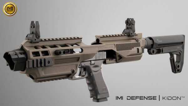 KIDON IMI Defense Innovative Pistol to Carbine Platform for Jericho Steel Frame Without Picatinny rail 3