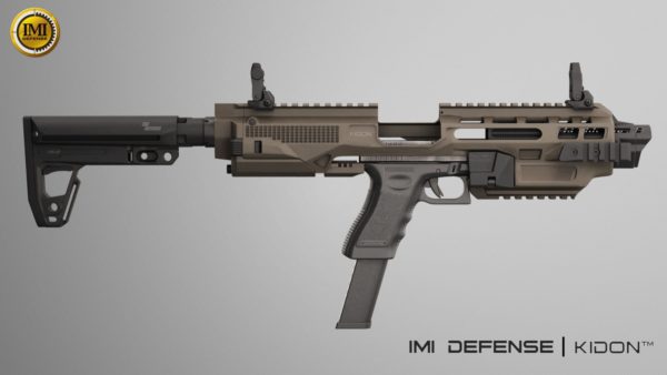 IMI Defense KIDON Innovative Pistol to Carbine Platform for Glock 17,19,22,23,25,29,30,31,32,36,38 Gen 3, 4 & 5 and Honor Guard 3