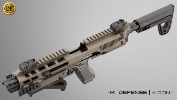 IMI Defense KIDON Innovative Pistol to Carbine Platform for Glock 17,19,22,23,25,29,30,31,32,36,38 Gen 3, 4 & 5 and Honor Guard 11