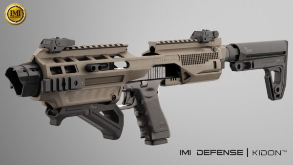 IMI Defense KIDON Innovative Pistol to Carbine Platform for Glock 17,19,22,23,25,29,30,31,32,36,38 Gen 3, 4 & 5 and Honor Guard 12