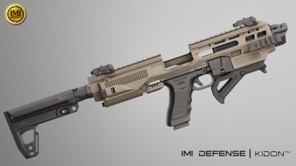IMI Defense KIDON Innovative Pistol to Carbine Platform for Glock 17,19,22,23,25,29,30,31,32,36,38 Gen 3, 4 & 5 and Honor Guard 15