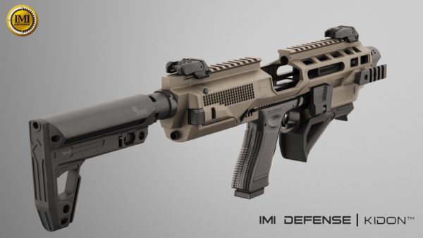 IMI Defense KIDON Innovative Pistol to Carbine Platform for Glock 17,19,22,23,25,29,30,31,32,36,38 Gen 3, 4 & 5 and Honor Guard 4