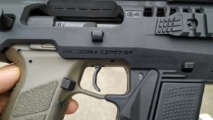 micro roni cz 07 09 trigger guard