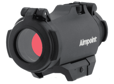 Micro H-2 Aimpoint 4MOA Red Dot Sight W/ Picatinny Mount and Flip Up Lens Covers 1