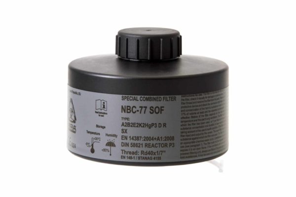 CBRN Gas Mask Filter - Protects Against CBRN Agents, Industrial Toxic Gases and More (MIRA Safety NBC-77) 5