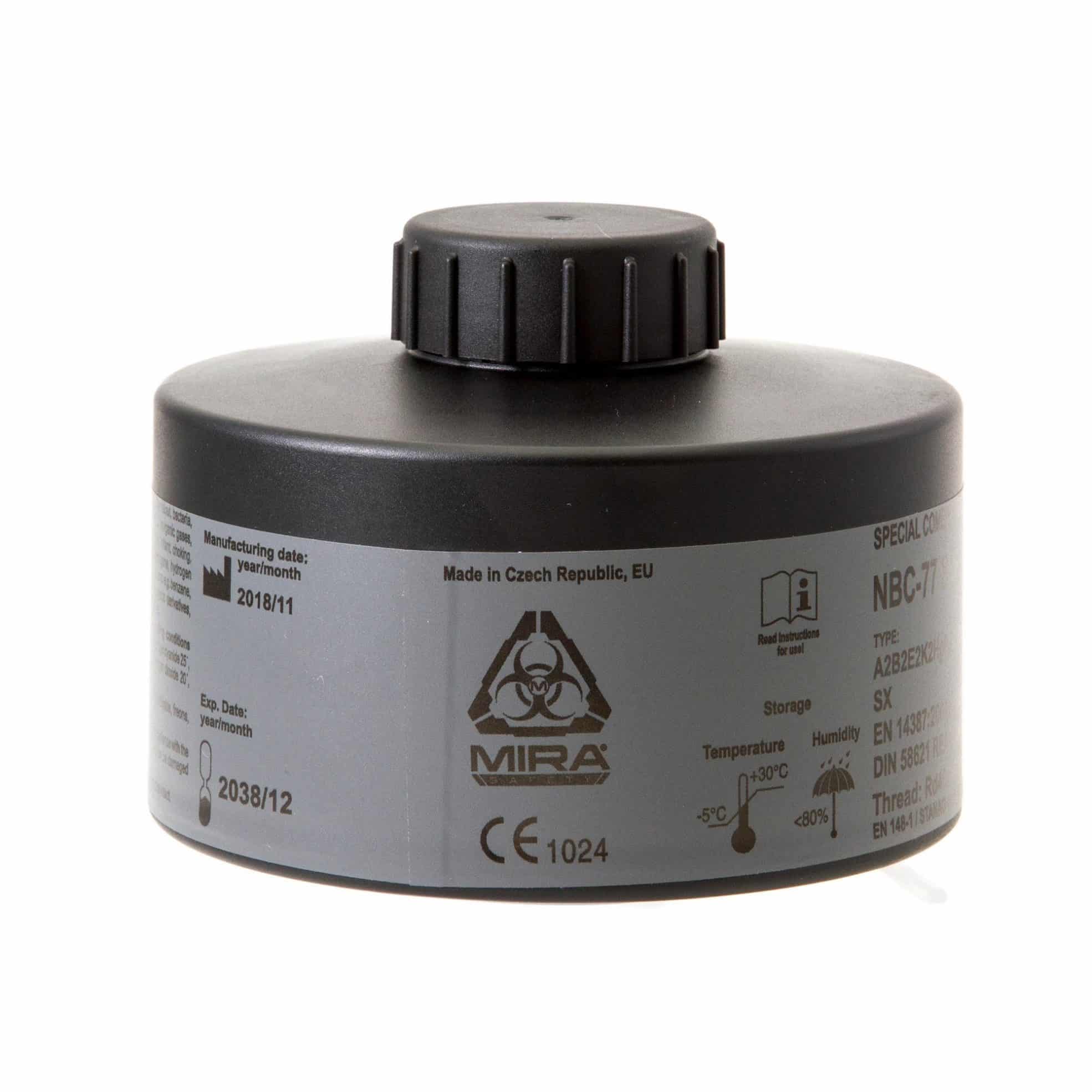 CBRN Gas Mask Filter - Protects Against CBRN Agents, Industrial Toxic Gases and Mo...