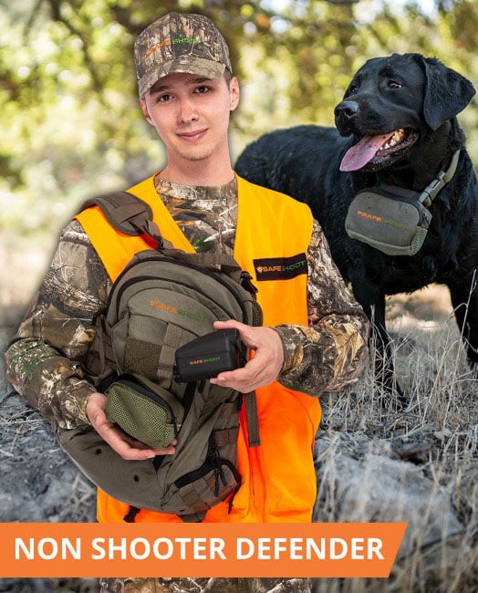 SafeShoot Defender Hunting Friendly Fire Prevention & Dog Safety Solution - N...