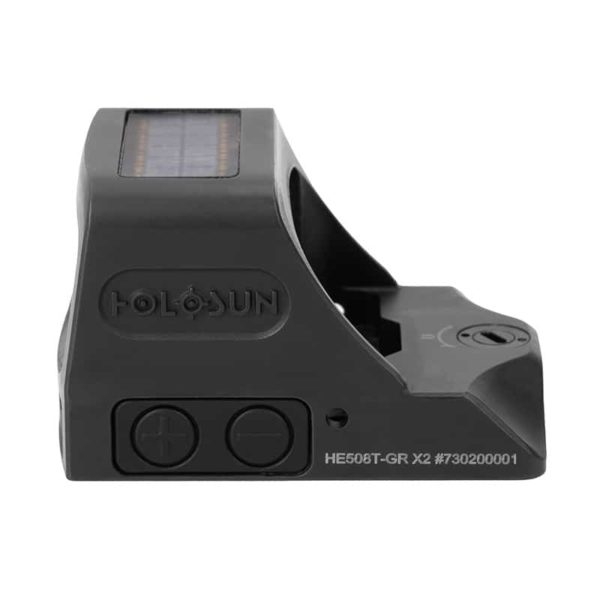 Holosun HE508T-GR X2 Green Dot / Circle Dot Reflex Sight With Solar Panel and Titanium 2