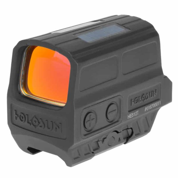 Holosun HE512T-GR Green Dot / Circle Dot Reflex Sight With Solar Panel and Titanium 1