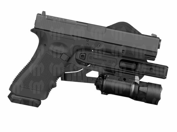 Recover Tactical G7 OWB Light bearing Holster for all Double Stack Glock 9mm/SW40/357 Pistols with Integral Rail for a light or a laser 1