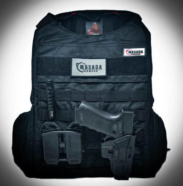 MASADA Bulletproof Backpack Front and Back Full Body Armour Converts to Bulletproof Vest (IIIA) - FREE Shipping 10