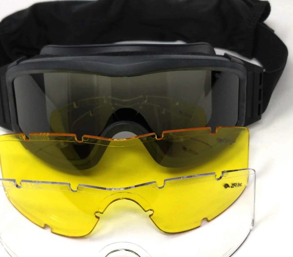 KIRO Goggle for Shooting and Tactical Environments with 3 Types of Lenses 8