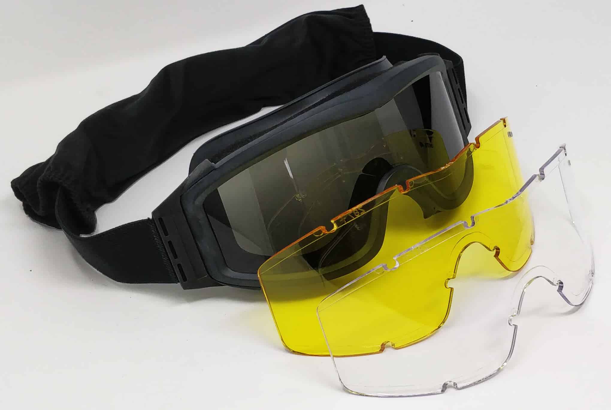 KIRO Goggle for Shooting and Tactical Environments with 3 Types of Lenses