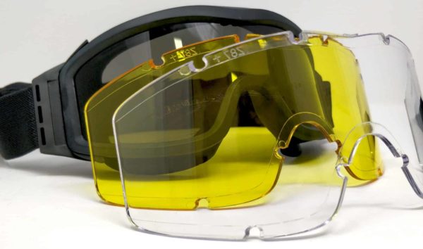 KIRO Goggle for Shooting and Tactical Environments with 3 Types of Lenses 14