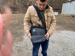 Lackrif concealed carry shoulder bag design