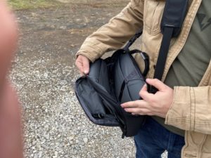 Lackrif concealed carry shoulder bag empty