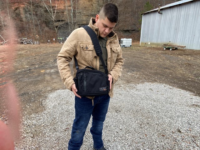 Lackrif concealed carry shoulder bag usability